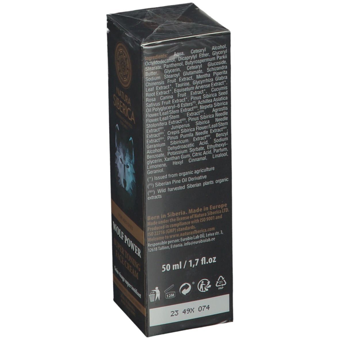 Natura Siberica Wolf Super Toning Face Cream