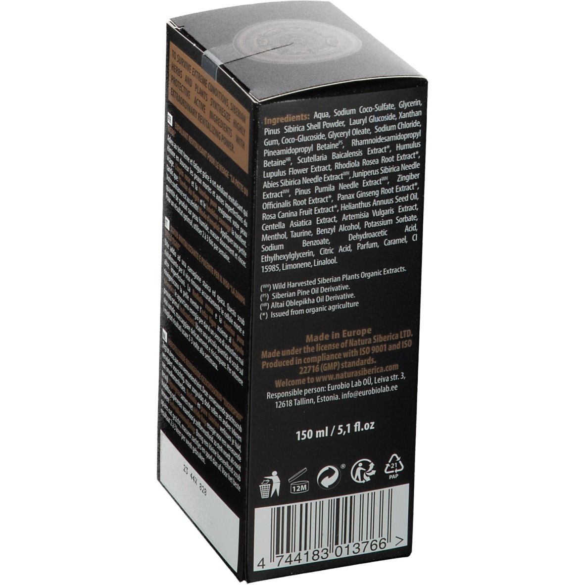 Natura Siberica Exfoliant revitalisant pour le visage Patte du tigre
