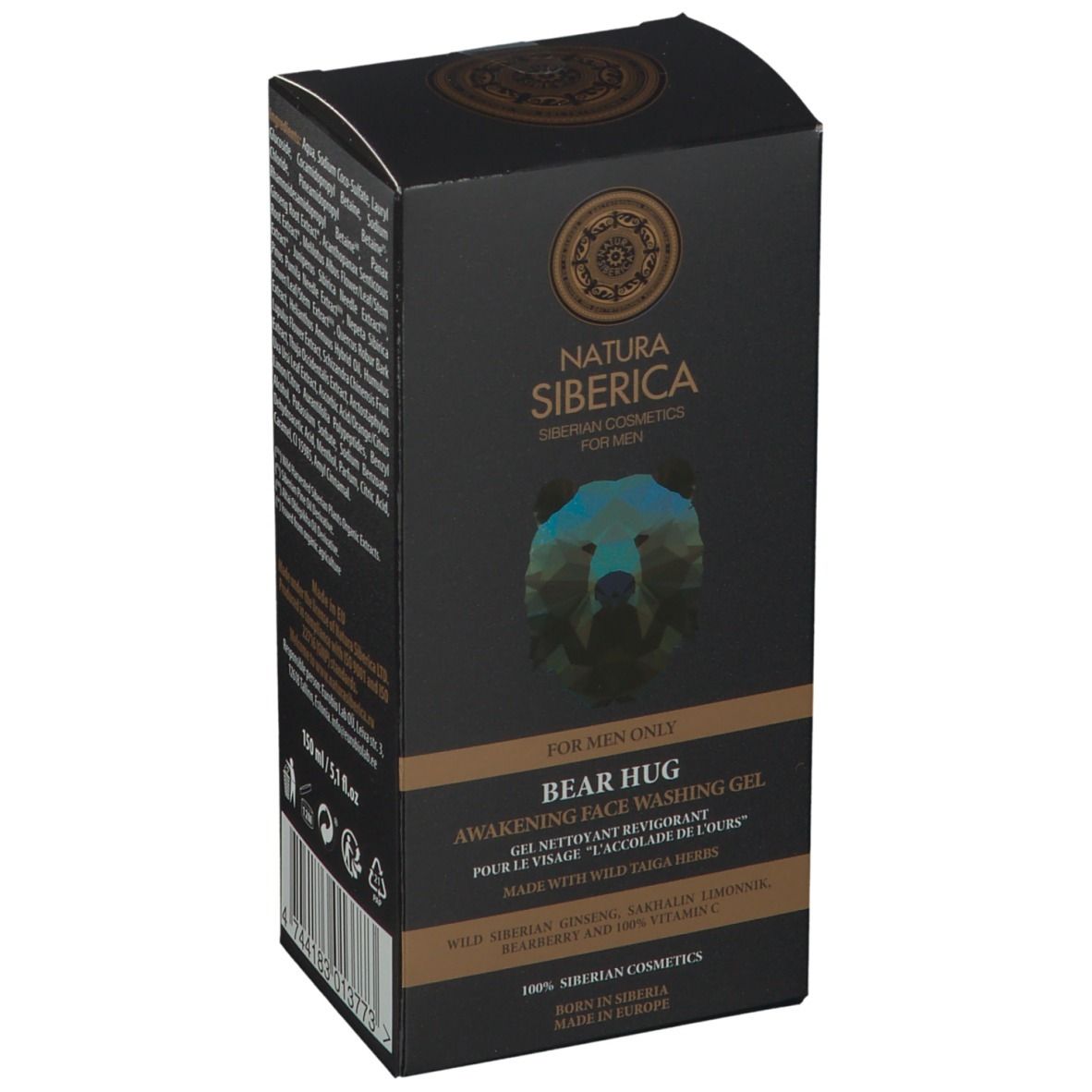 Natura Siberica Gel nettoyant revigorant pour le visage L'Accolade de l'Ours