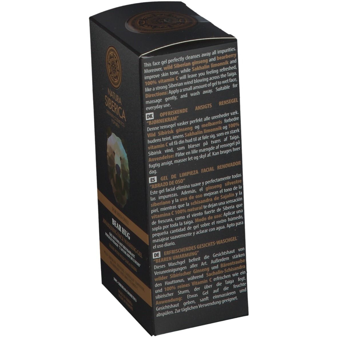 Natura Siberica Gel nettoyant revigorant pour le visage L'Accolade de l'Ours