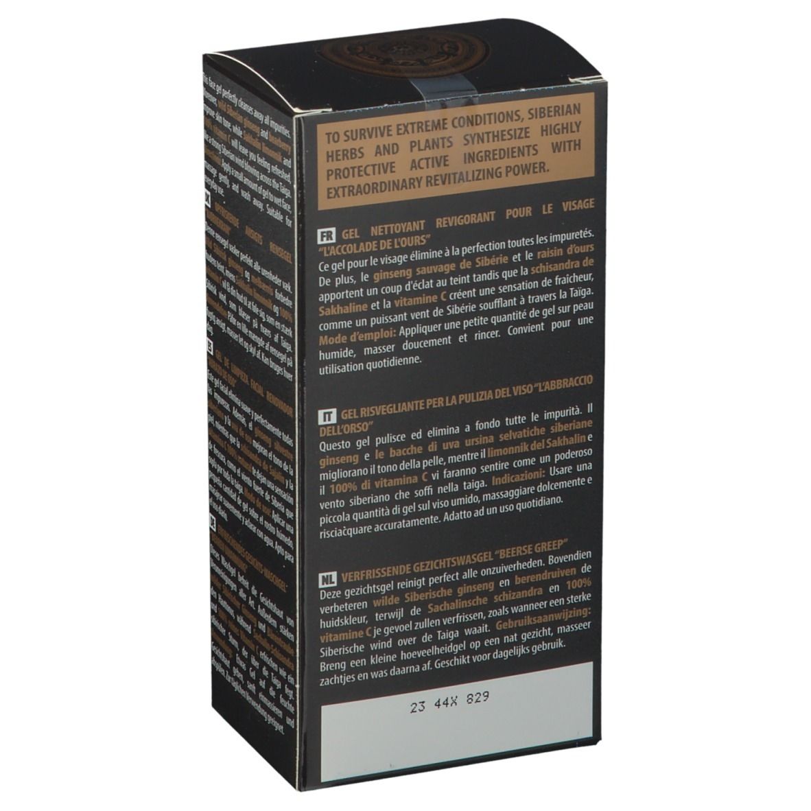 Natura Siberica Gel nettoyant revigorant pour le visage L'Accolade de l'Ours