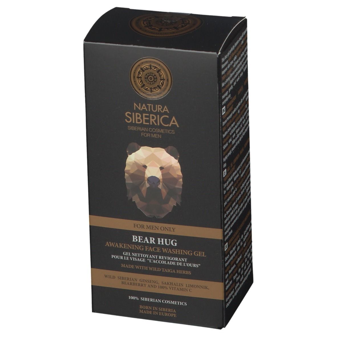 Natura Siberica Gel nettoyant revigorant pour le visage L'Accolade de l'Ours