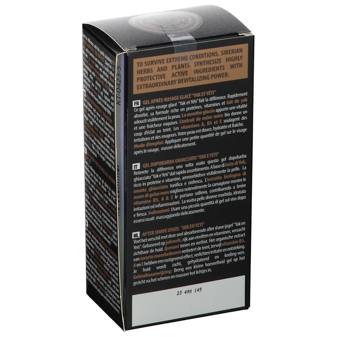 Natura Siberica Gel Après-Rasage Glacé Yak et Yéti