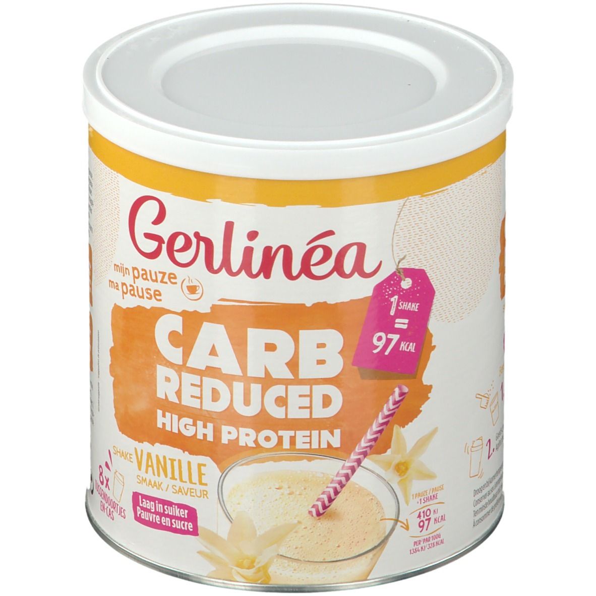 Gerlinéa Carb Reduced HighProtein Shaked Iced Coffee (café glacé)