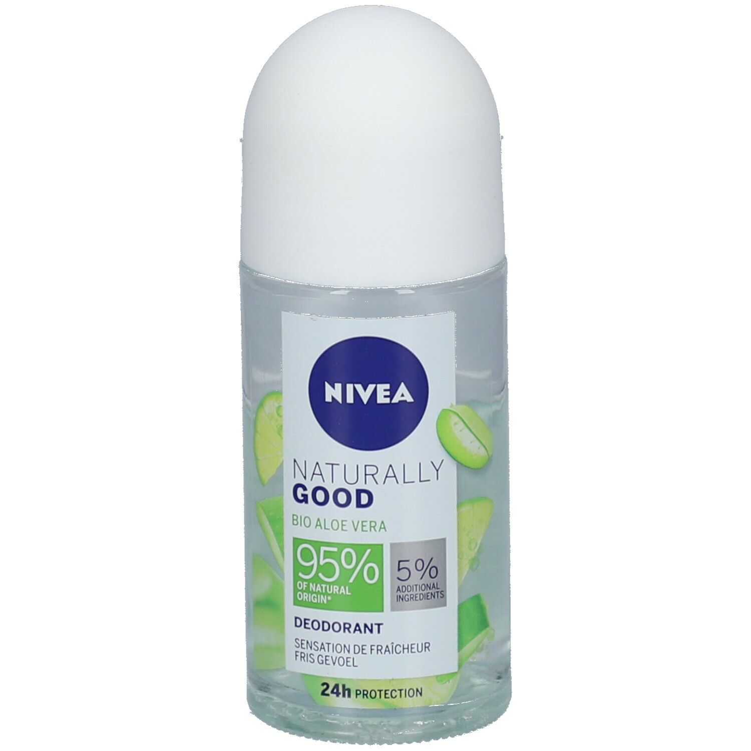 NIVEA NATURALLY GOOD Déodorant Roll-On 24h Bio Aloe Vera