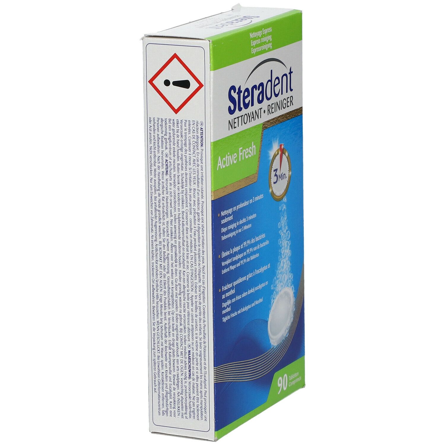 Steradent Active Fresh Nettoyage Express