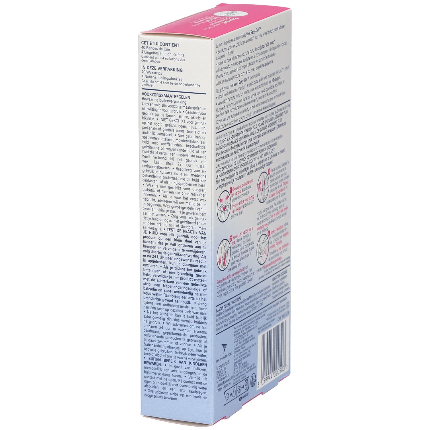 Veet Minima™ Easy-Gel™ Kaltwachsstreifen Körper & Beine - Empfindliche Haut