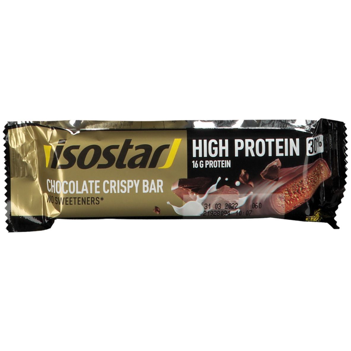 isostar HIGH PROTEIN TOFFEE CRUNCHY BAR