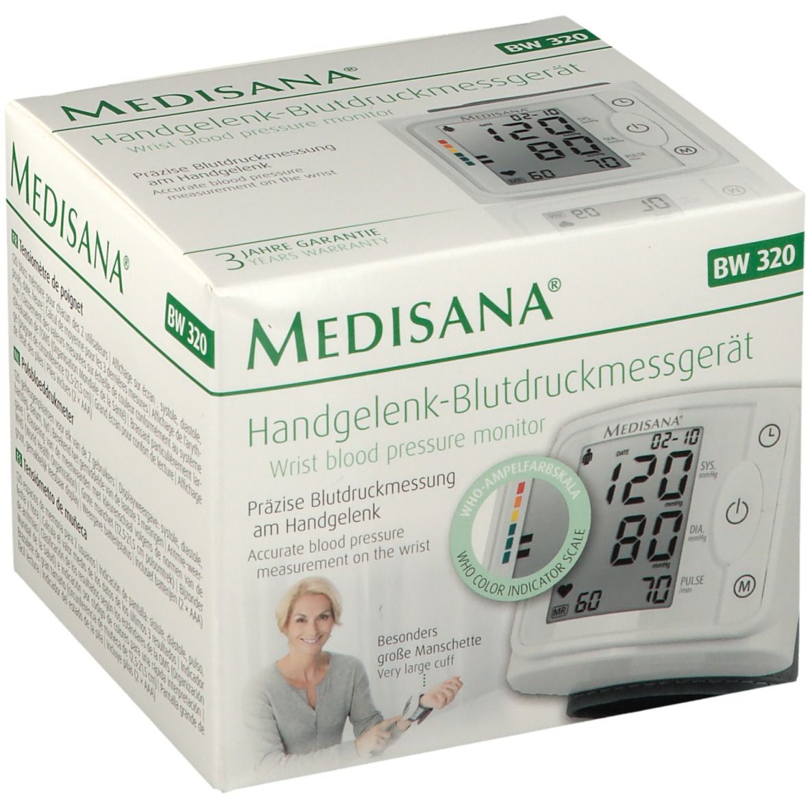 Medisana Handgelenk-Blutdruckmessgerät BW 320 1 - Apotheke St Redcare