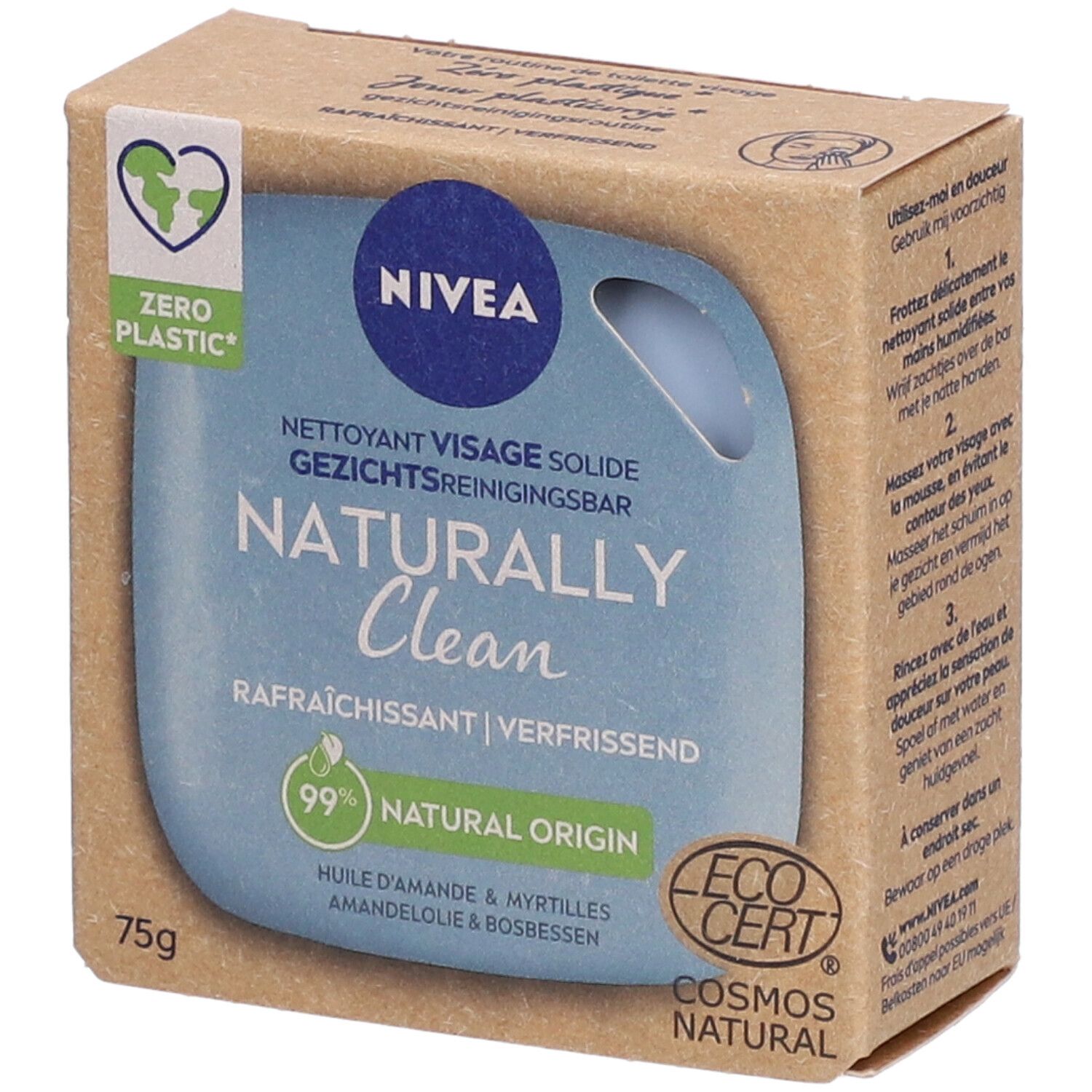 NIVEA NATURALLY CLEAN NETTOYANT VISAGE RAFRAÎCHISSANT