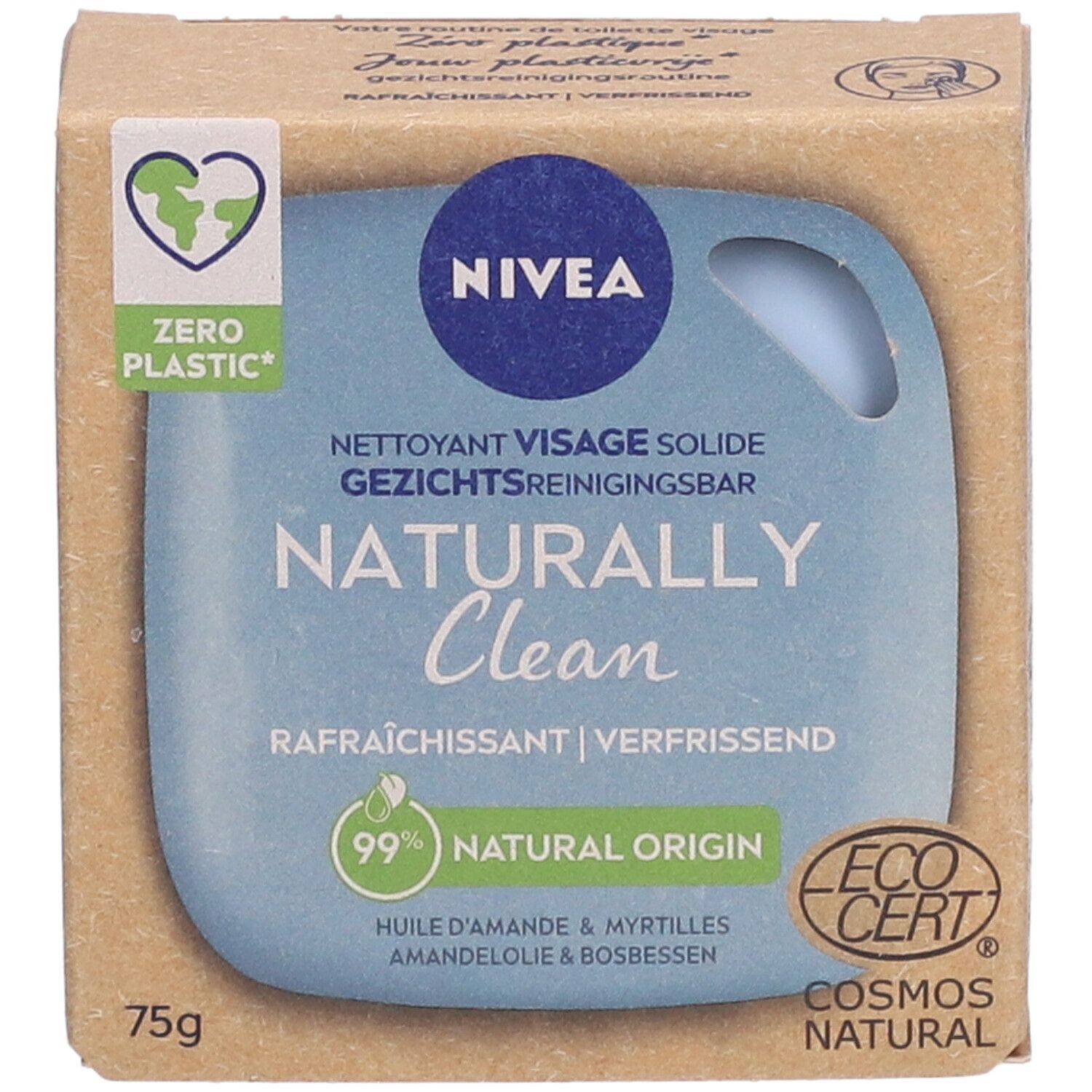 NIVEA NATURALLY CLEAN NETTOYANT VISAGE RAFRAÎCHISSANT
