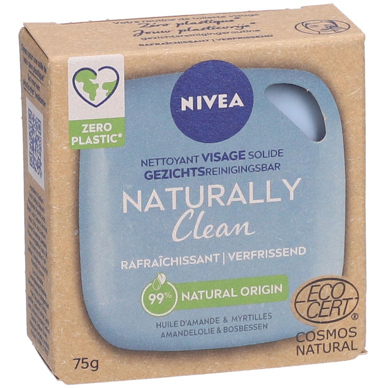NIVEA NATURALLY CLEAN NETTOYANT VISAGE RAFRAÎCHISSANT