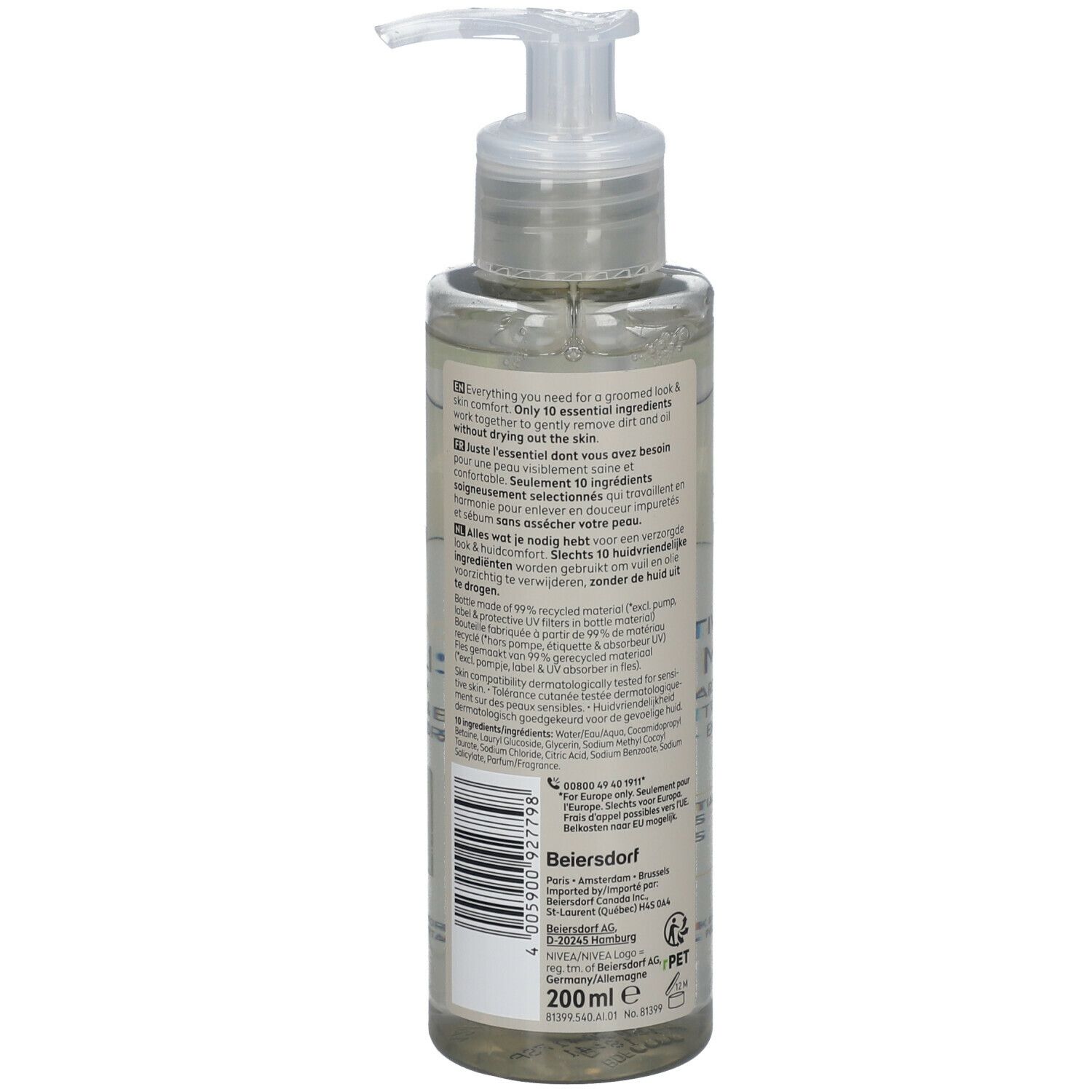 NEVA MEN CRÈME À RASER LIQUIDE SENSITIVE PRO MENMALIST