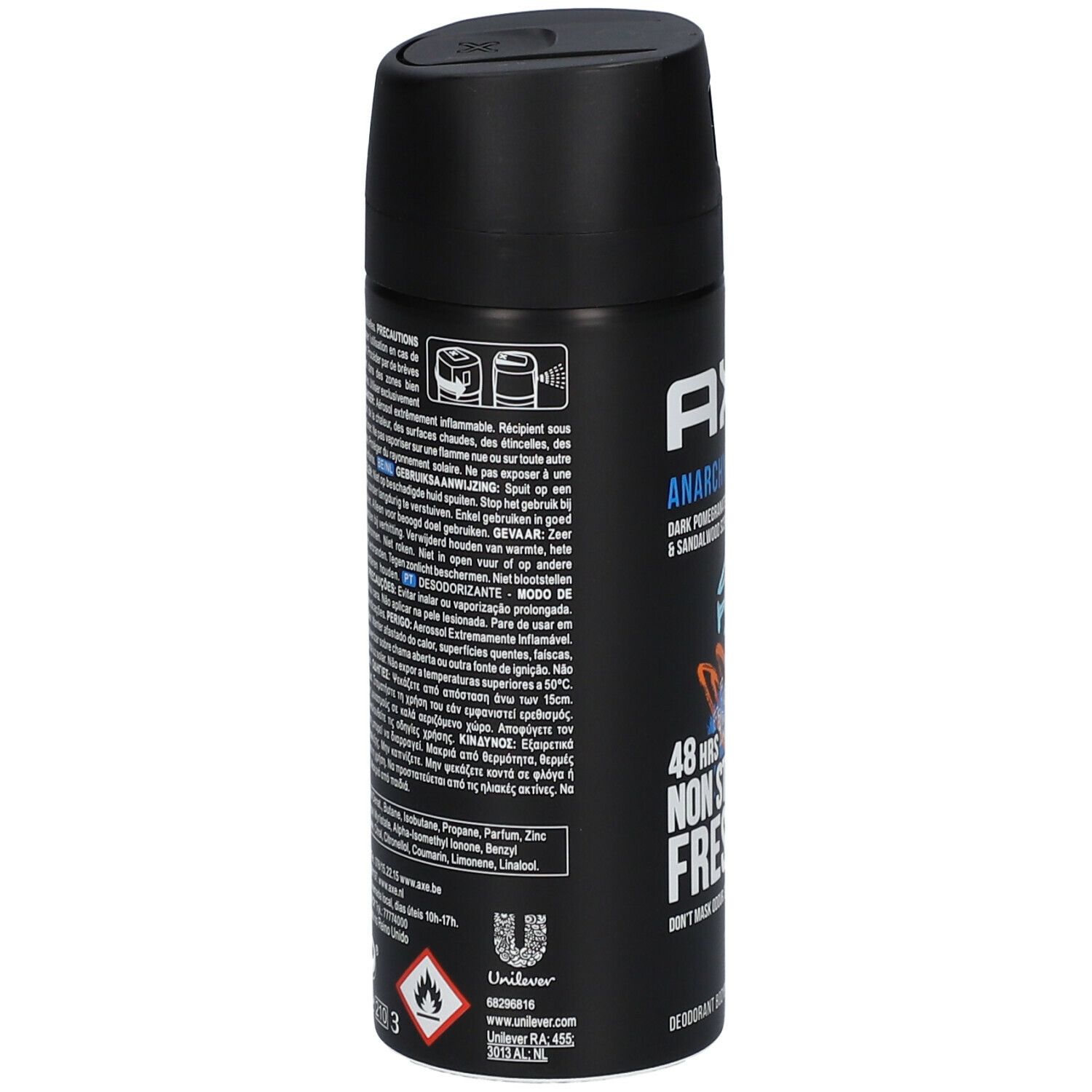 AXE DEODORANT BODYSPRAY AXE ANARCHY BLEIBT 48 H