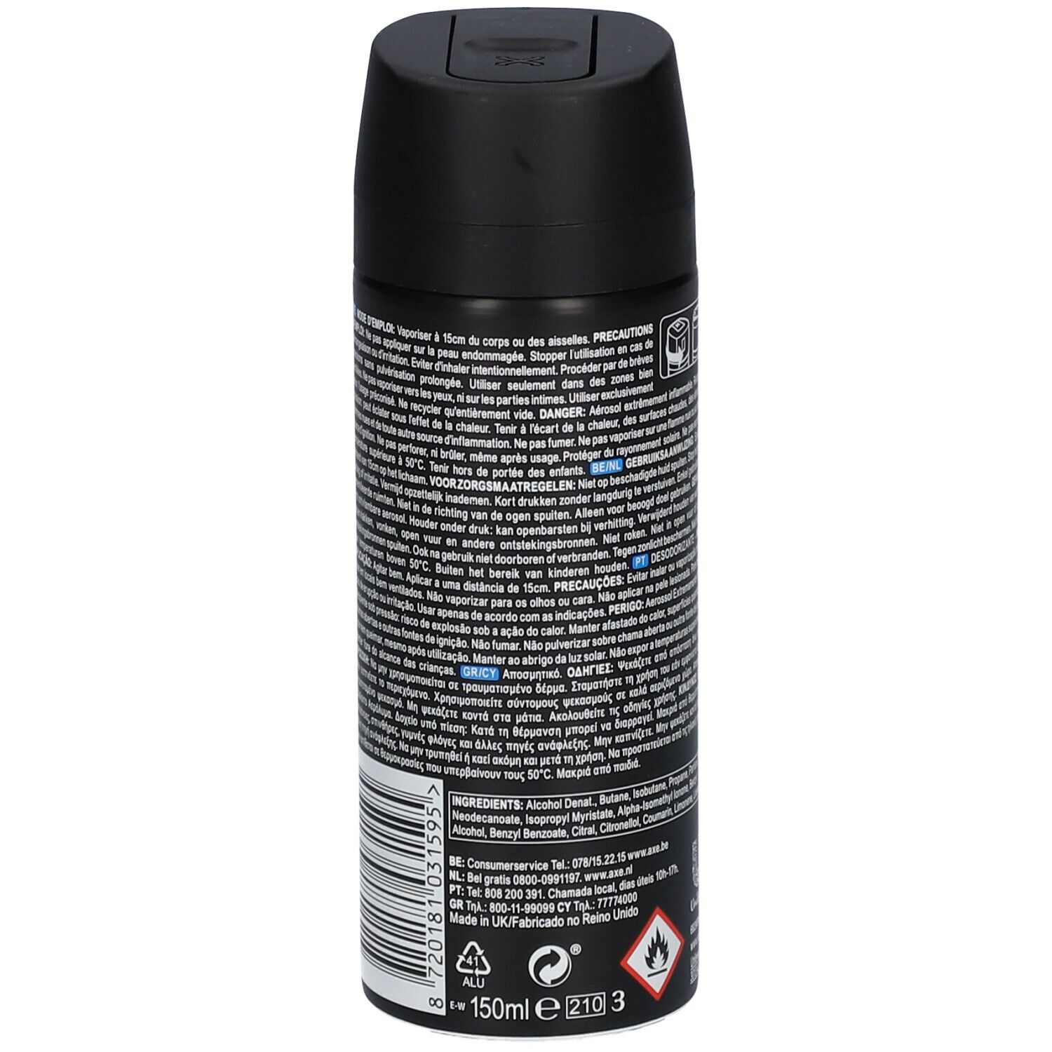 AXE DEODORANT BODYSPRAY AXE ANARCHY BLEIBT 48 H