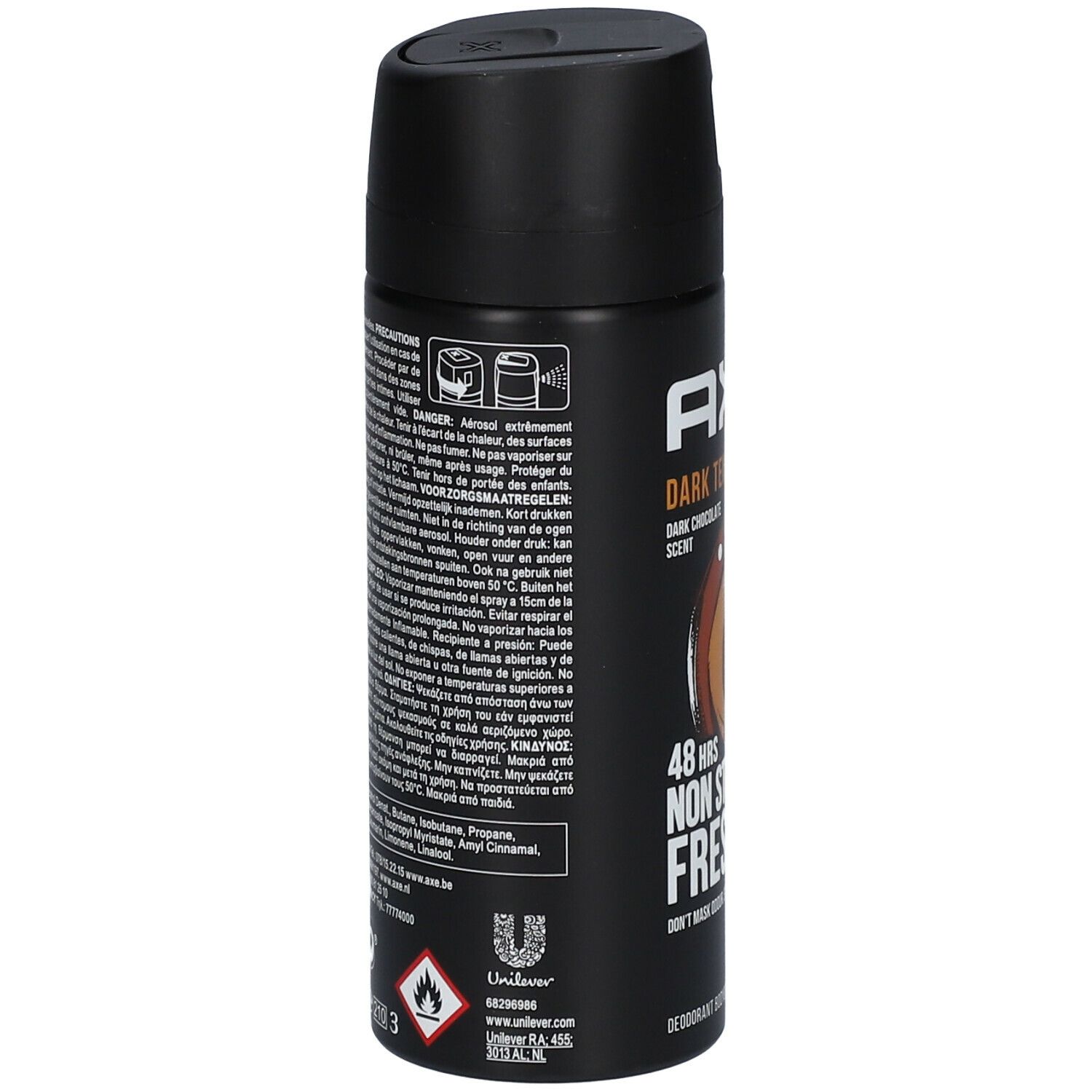 AXE DARK TEMPTATION DÉODORANT BODYSPRAY 48H DE FRAÎCHEUR
