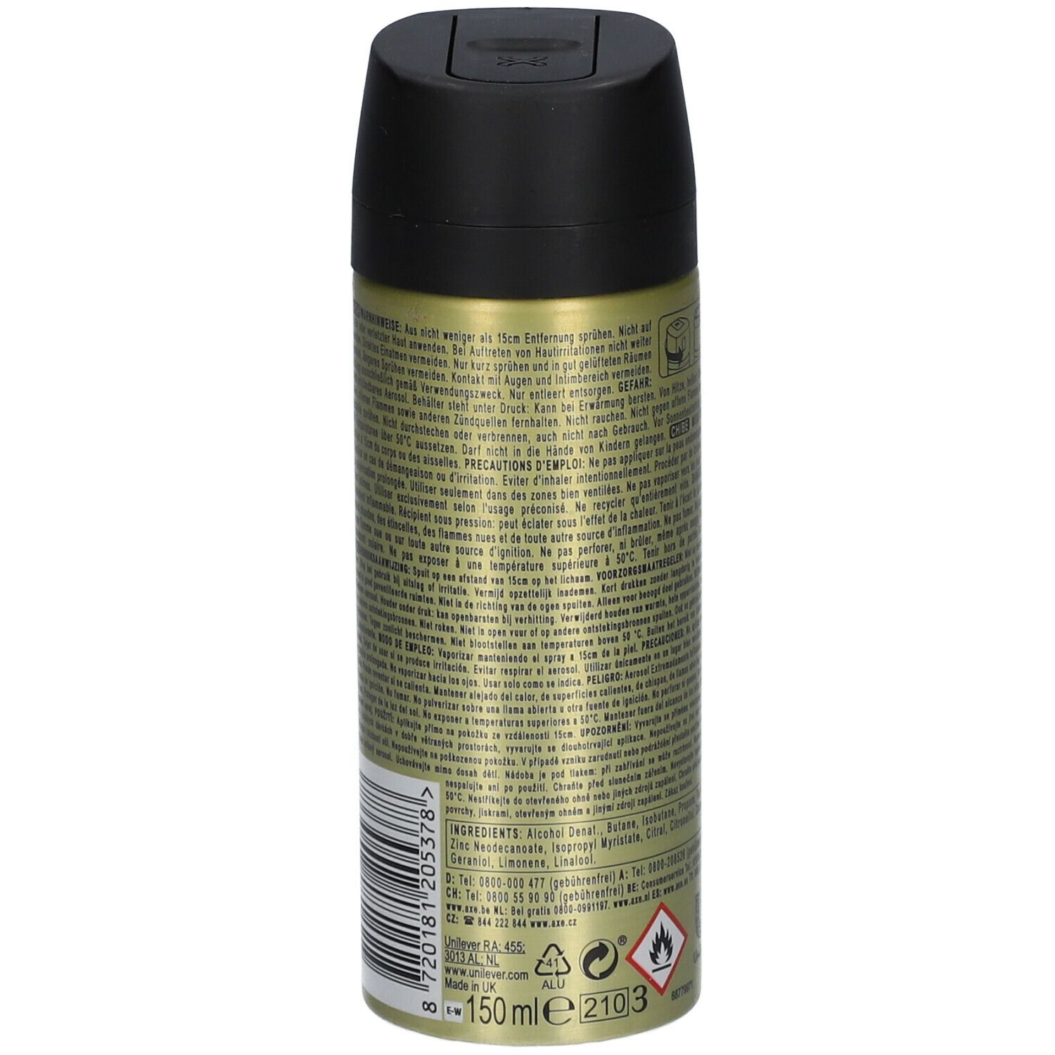 AXE MAGNUM GOLD CARAMEL BILLIONAIRE DÉODORANT BODYSPRAY