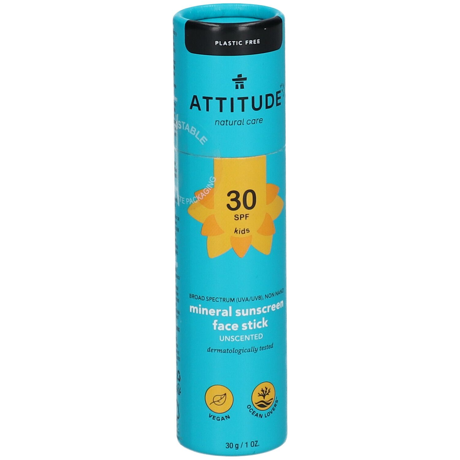 ATTITUDE Sonnenschutzstick Gesicht für Kinder LSF 30