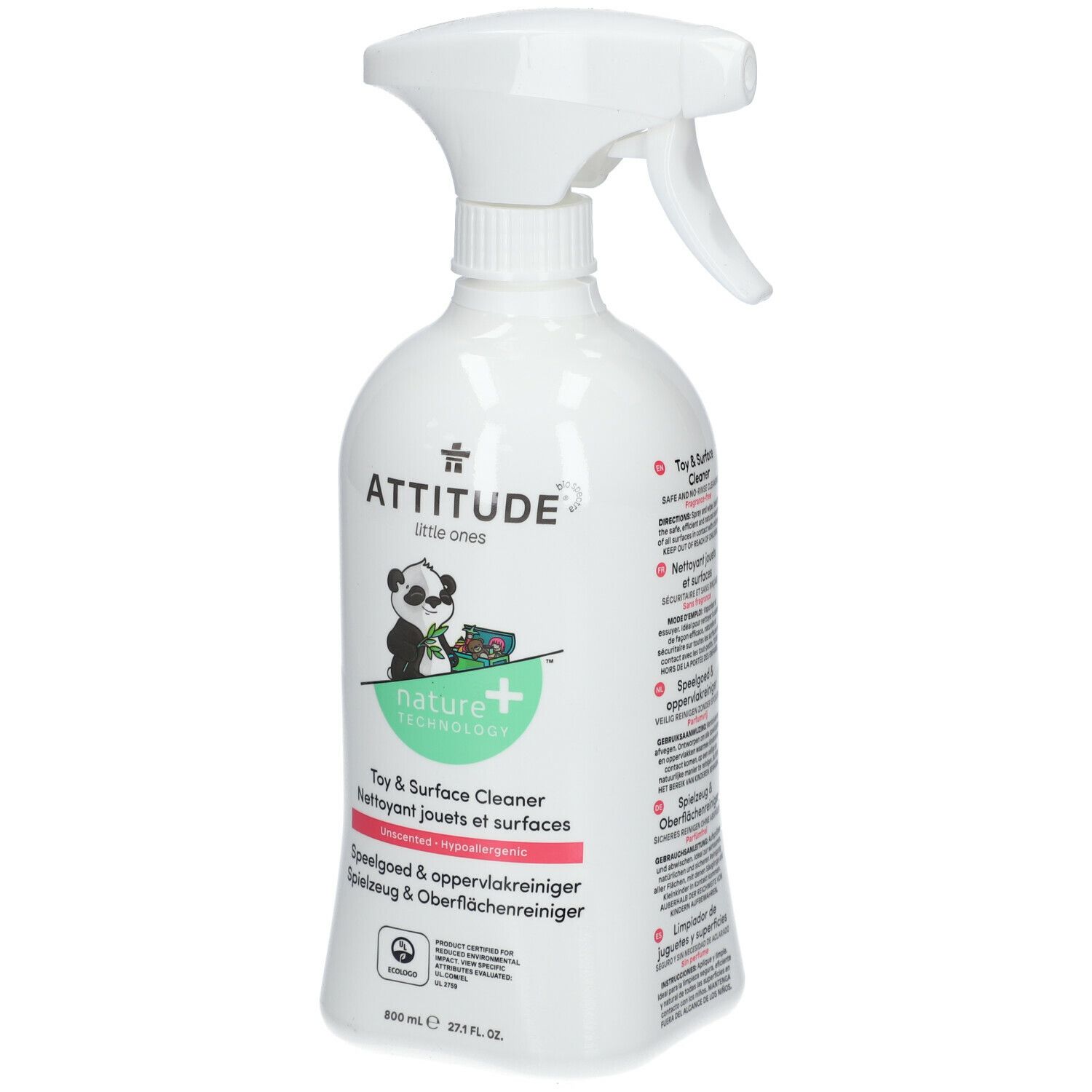 ATTITUDE Nettoyant jouets et surfaces