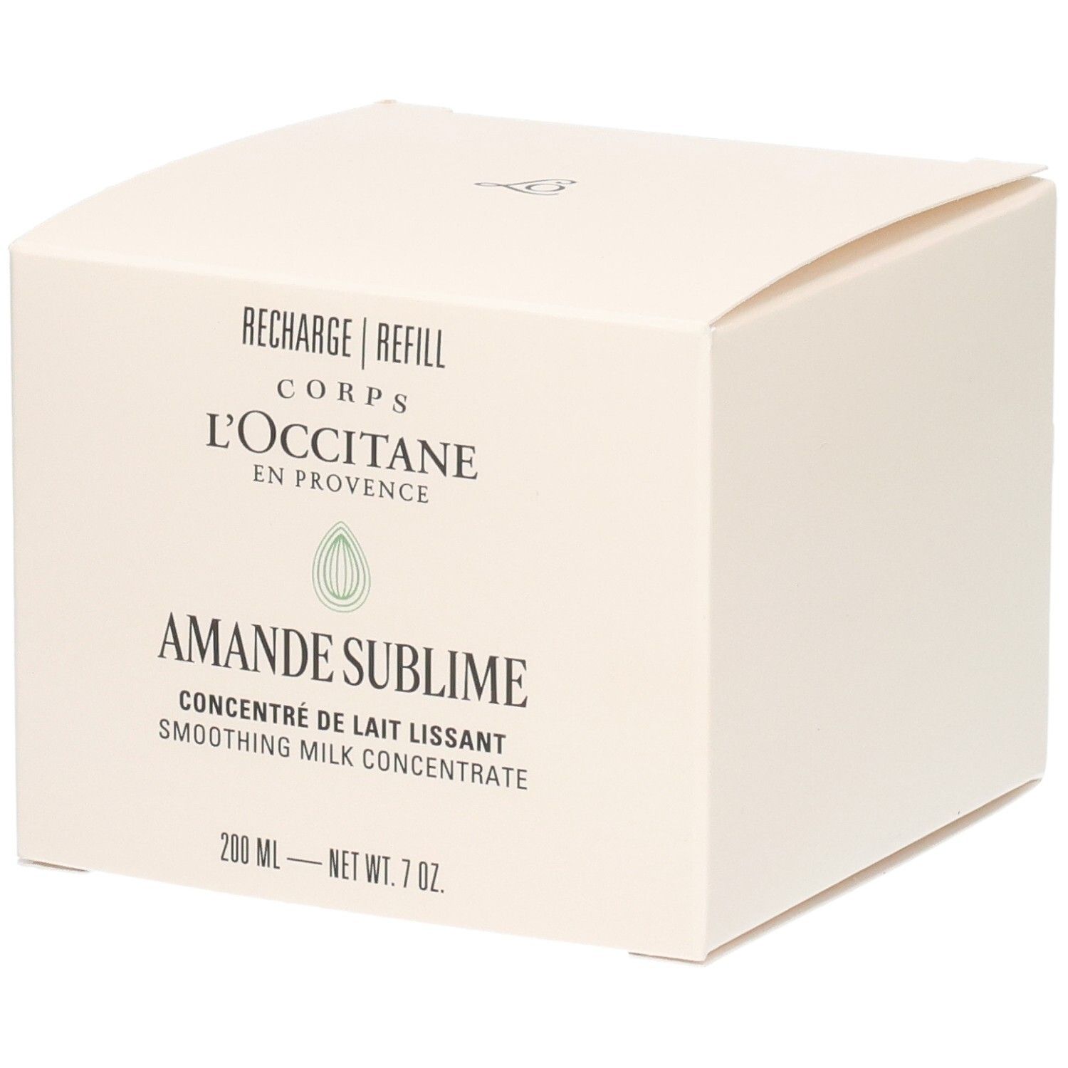 L'Occitane Amande Sublime Glättende Milchkonzentrat Nachfüllpackung. 200 ml.