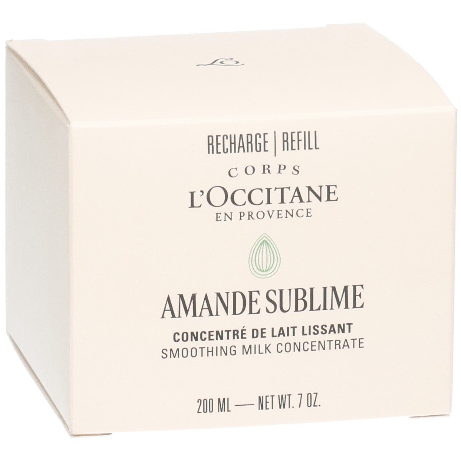 L'Occitane Amande Sublime Glättende Milchkonzentrat Nachfüllpackung. 200 ml.