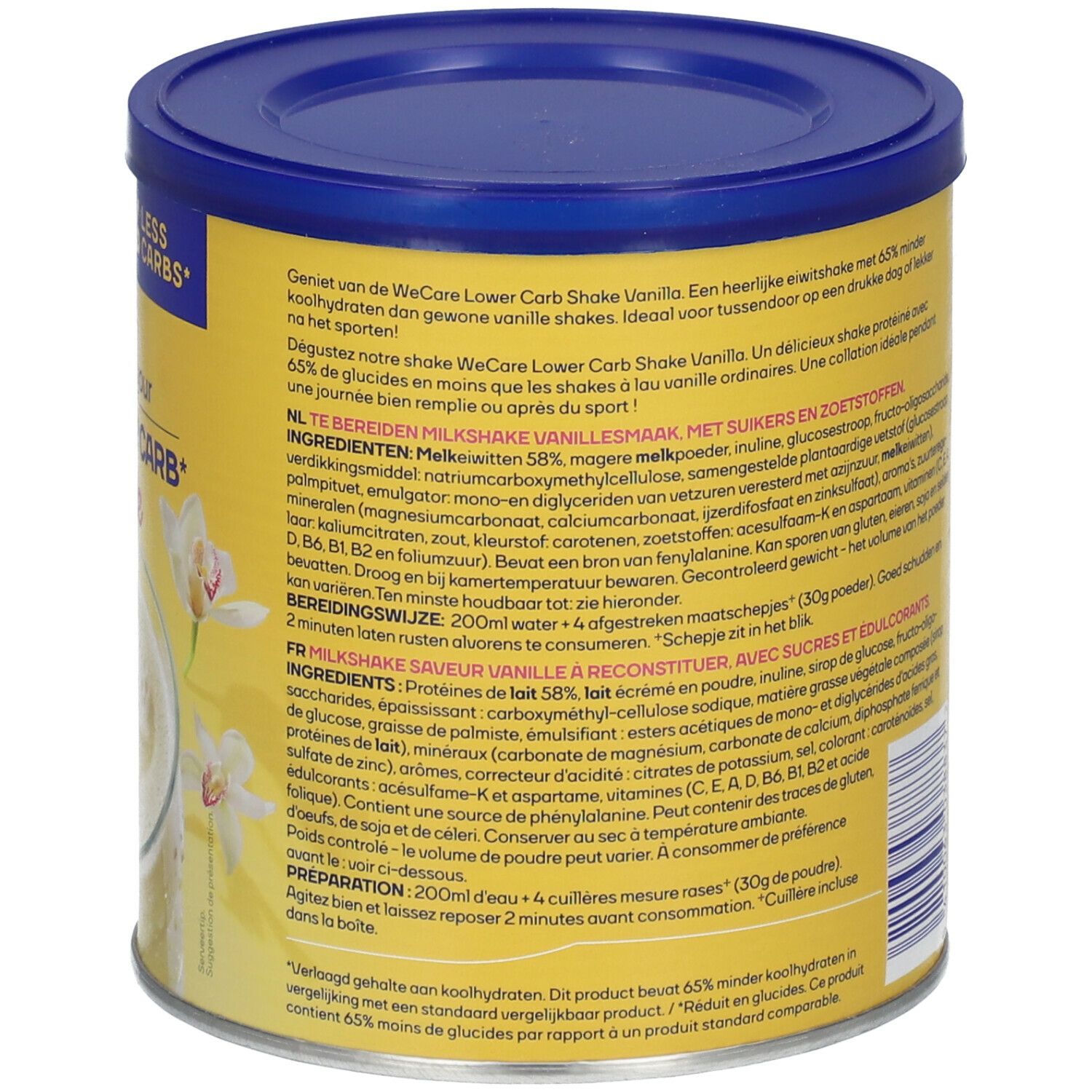 we care LOWER CARB* Shake Vanilla