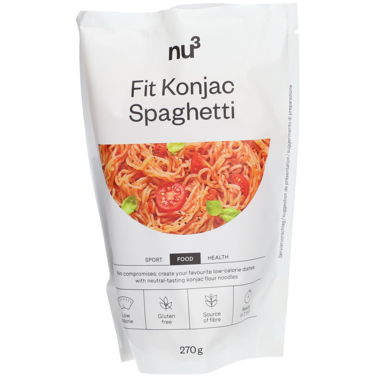 nu3 Fit Spaghetti Konjakwurzel