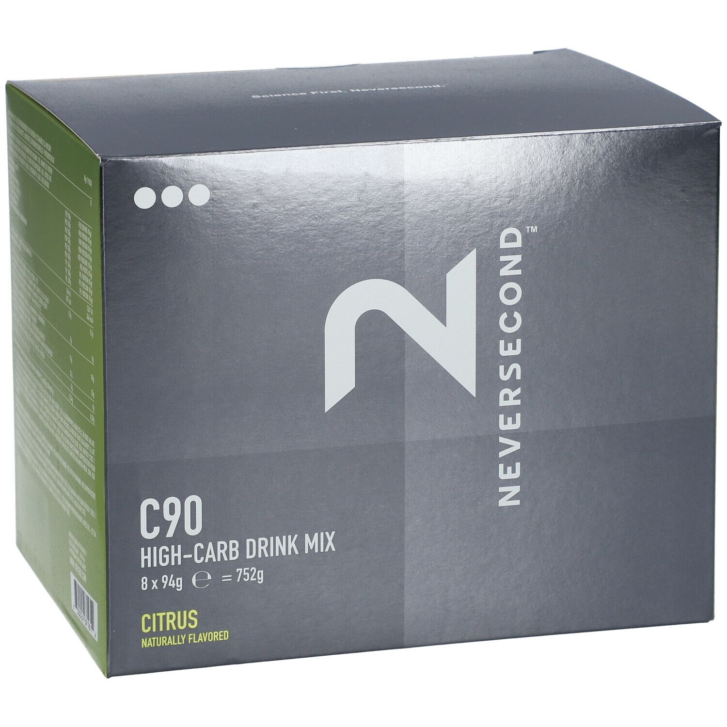 Neversecond™ C90 Kohlenhydratreicher Drink Mix Zitrone 8x94 g boisson