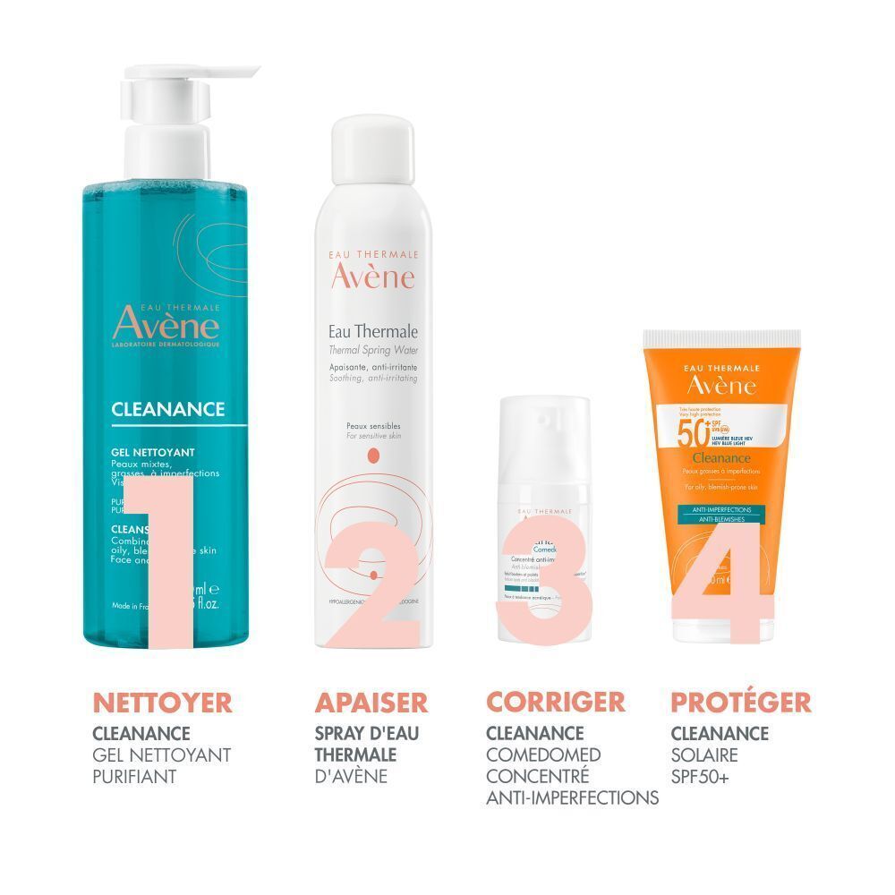 Gel Nettoyant Avène Cleanance avec pompe, 400ml.