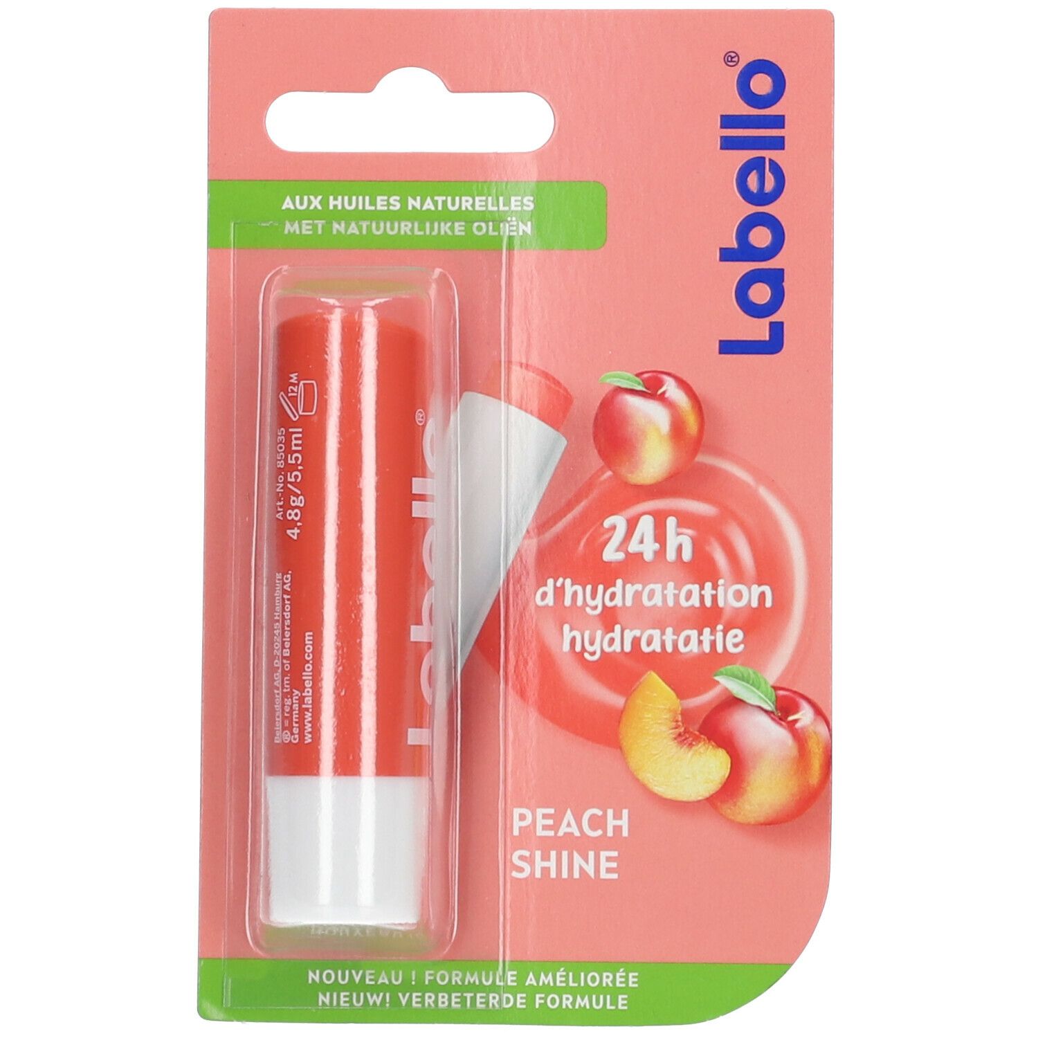 LABELLO® Lippenbalsam Pèche glänzend