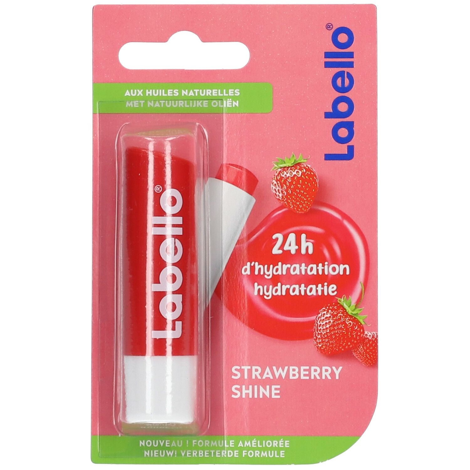 LABELLO® Lippenbalsam Erdbeere glänzend