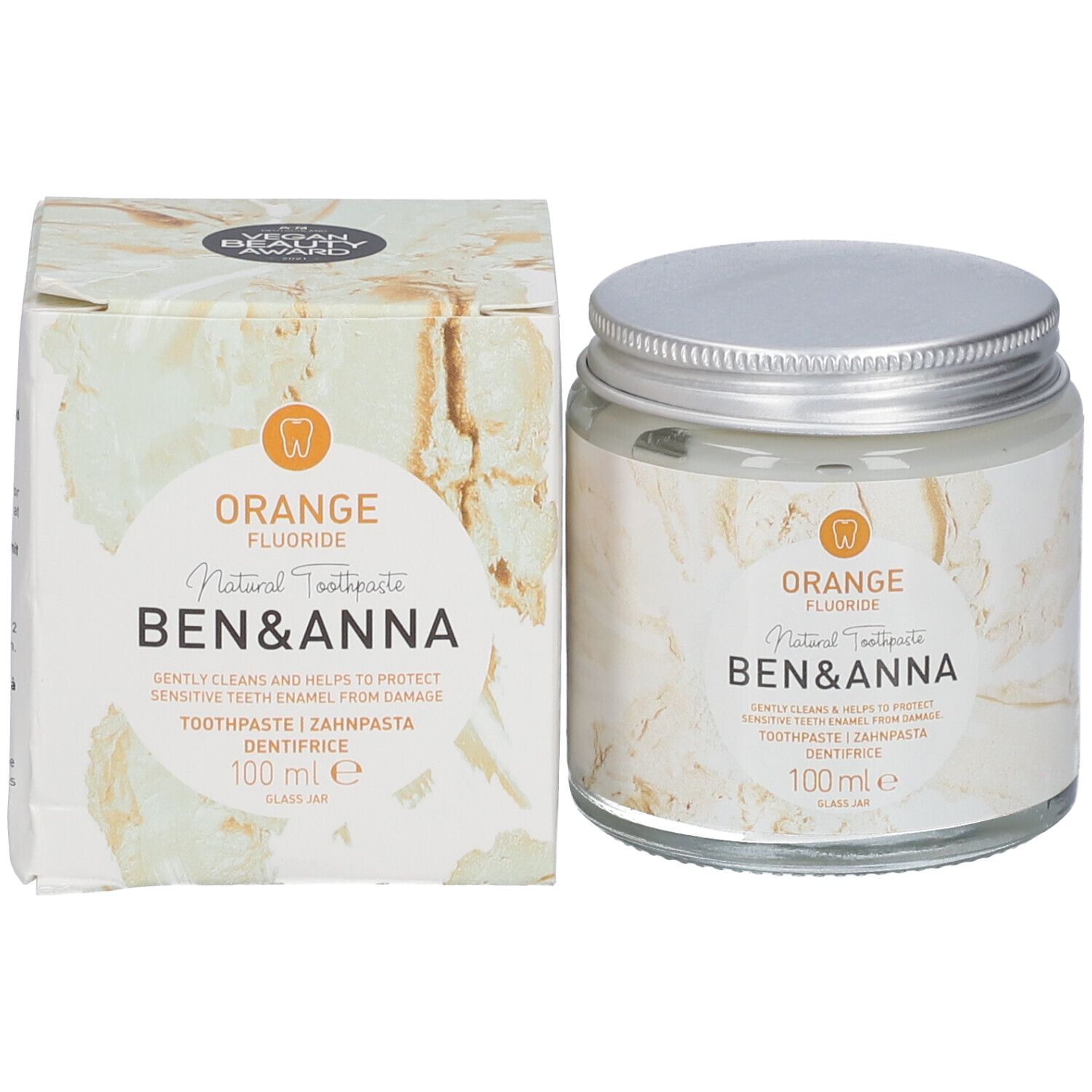 Ben & Anna - Zahnpasta - Orange mit Fluorid