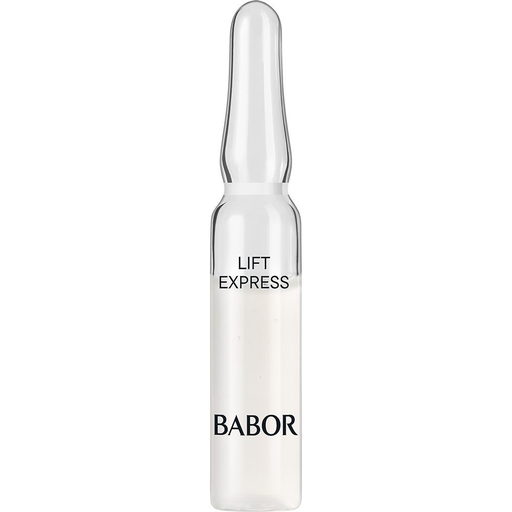 Babor Lift Express Ampullen-Verpackung: Frontansicht mit Ampullen-Symbol.