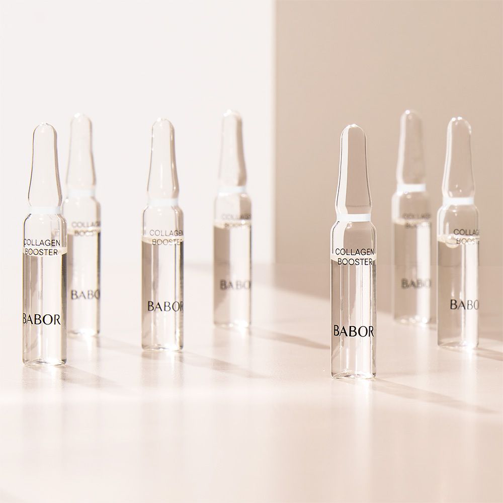 Babor Collagen Booster Ampullen-Verpackung, Vorderansicht.