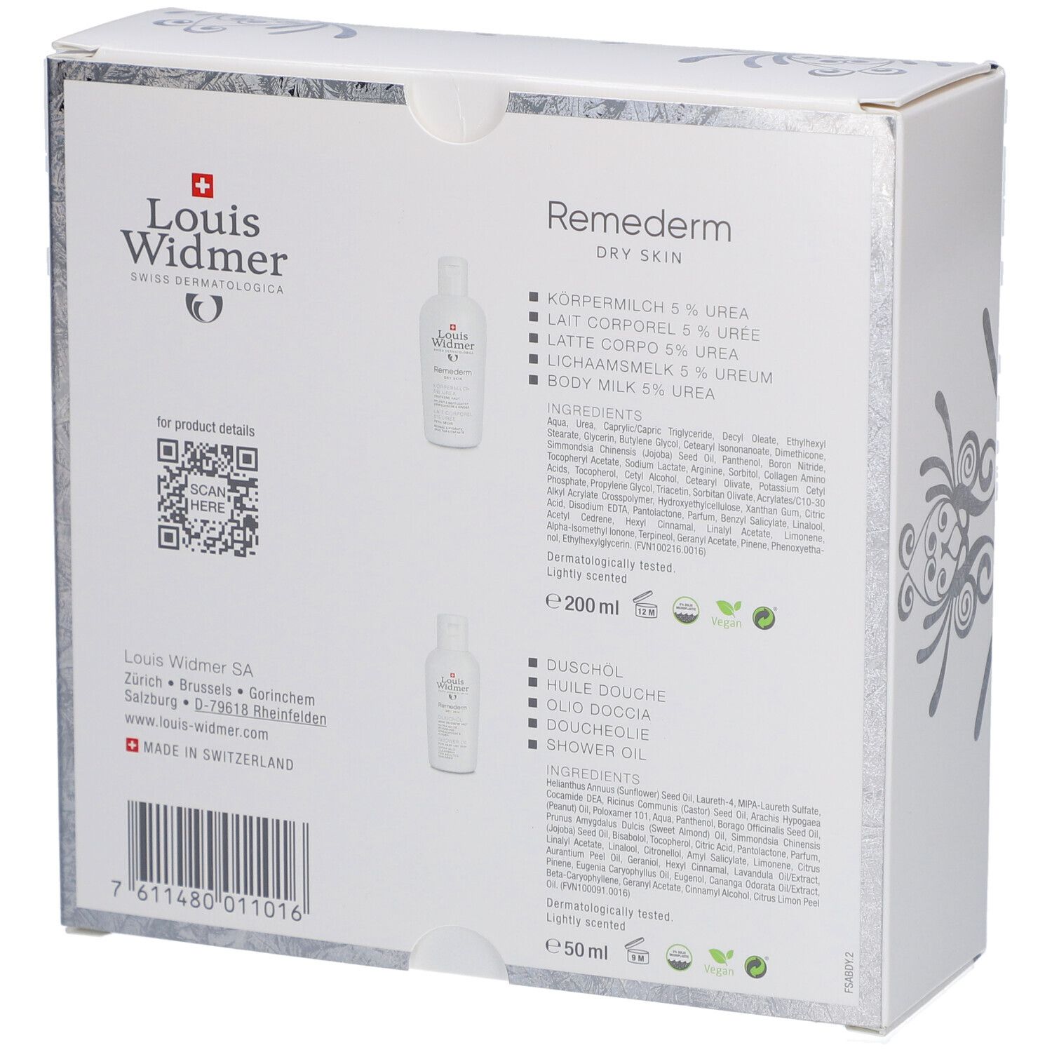 Louis Widmer Remederm Coffret Geschenk