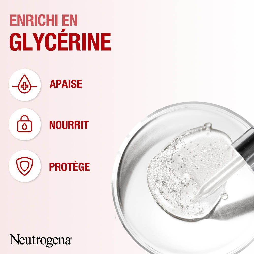 Crème mains Neutrogena, formule sans parfum pour peaux sensibles.