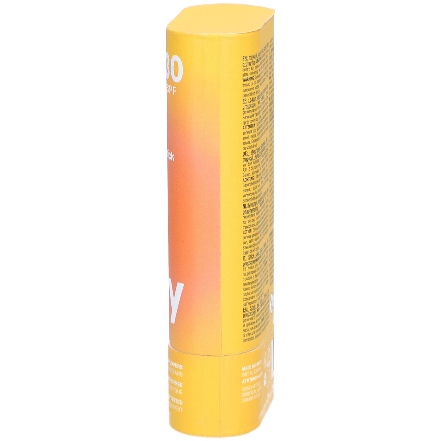 ATTITUDE™ Sunly Stick Solaire Tropical SPF30