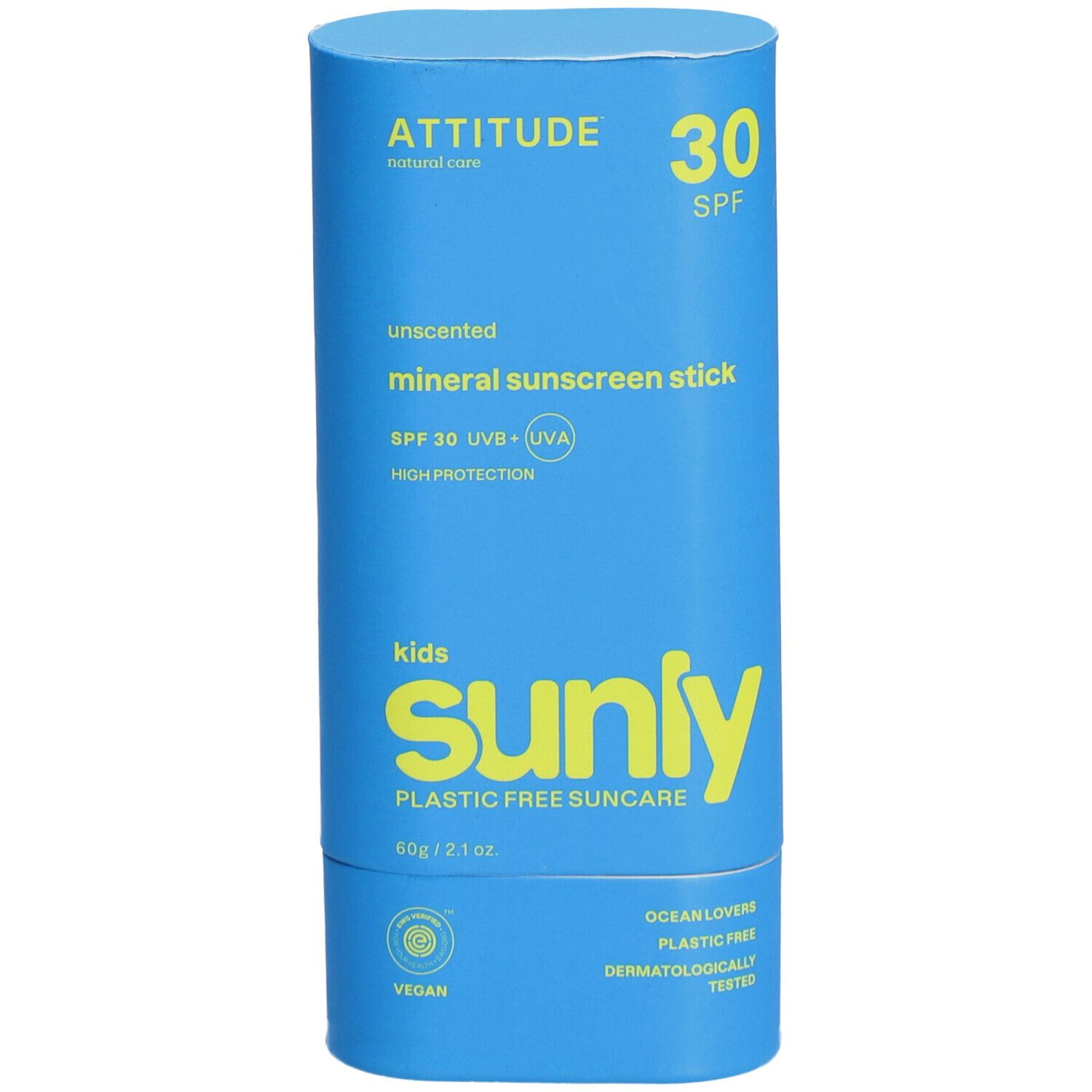 ATTITUDE™ Sunly Bâton Solaire Kids Sans Odeur SPF30