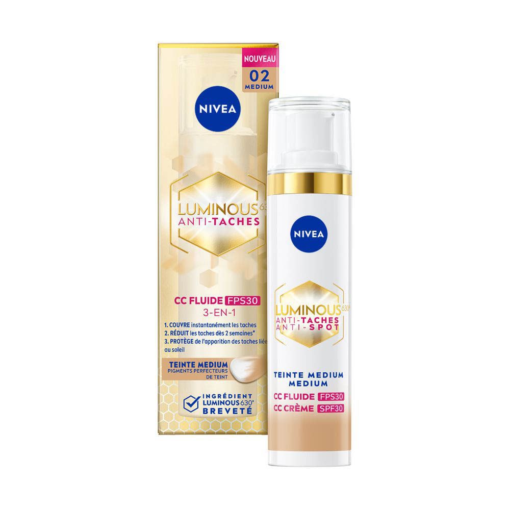Nivea Cellular Luminous630 CC Fluid Cream Spf30 Medium 40ml