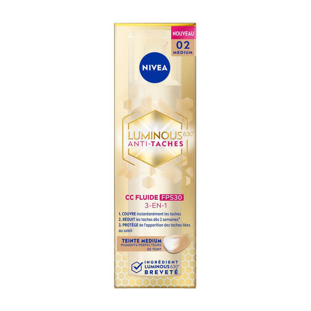 Nivea Cellular Luminous630 CC Fluid Cream Spf30 Medium 40ml