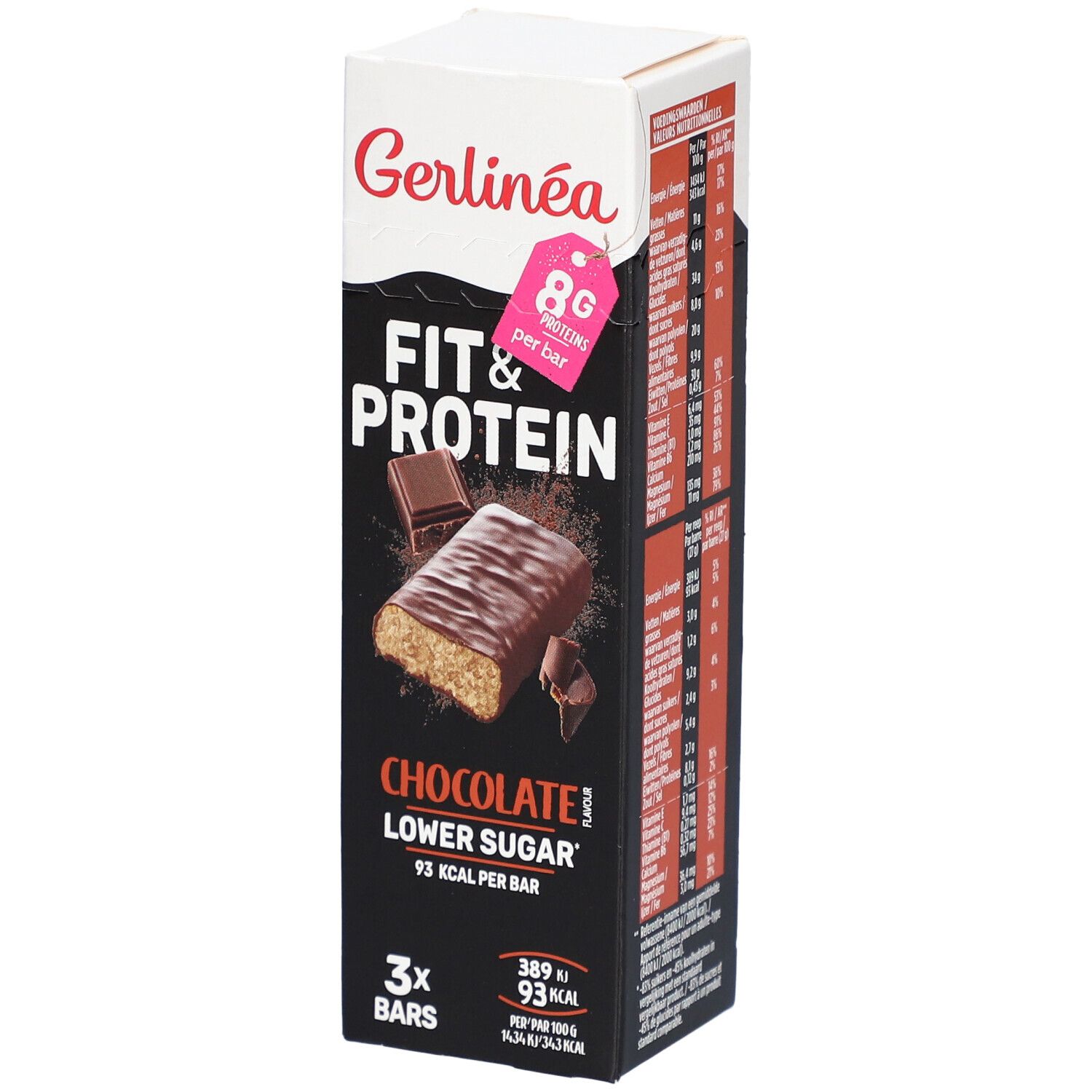 GERLINÉA Fit &amp; Protein Mit dunkler Schokolade überzogene Riegel mit ...