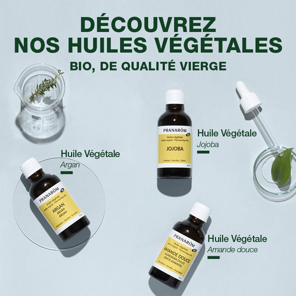 Une femme se masse le visage. Texte : "COMMENT L'UTILISER ?", "BIO".