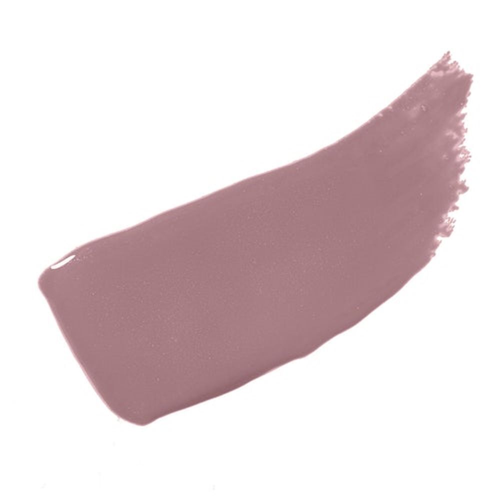 Rosa Lippenstift-Abstrich auf weißem Hintergrund. Glänzende Textur. Farbton: Rosa.