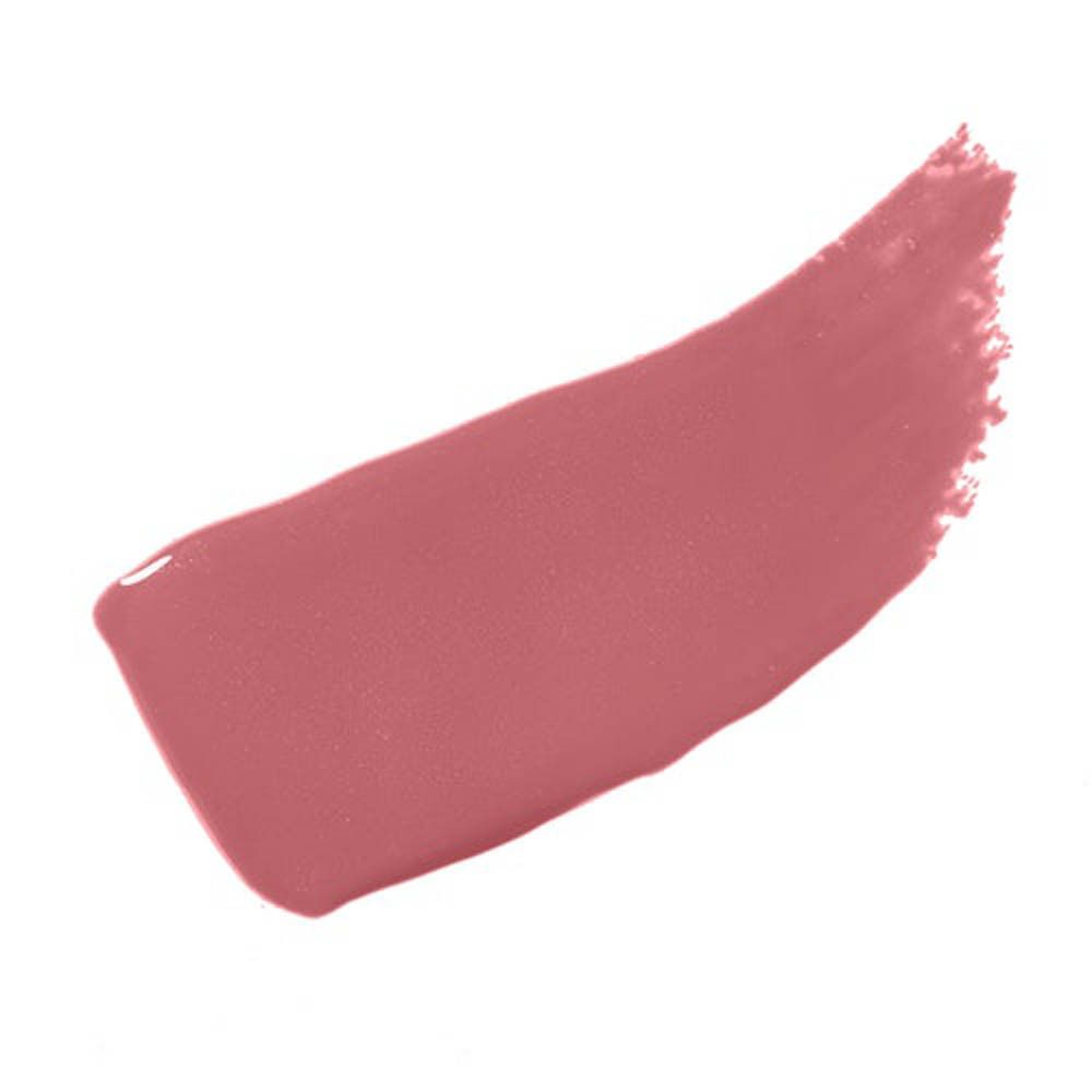 Échantillon de couleur de gloss rose sur fond blanc. Pas d'emballage ni de marque visibles.