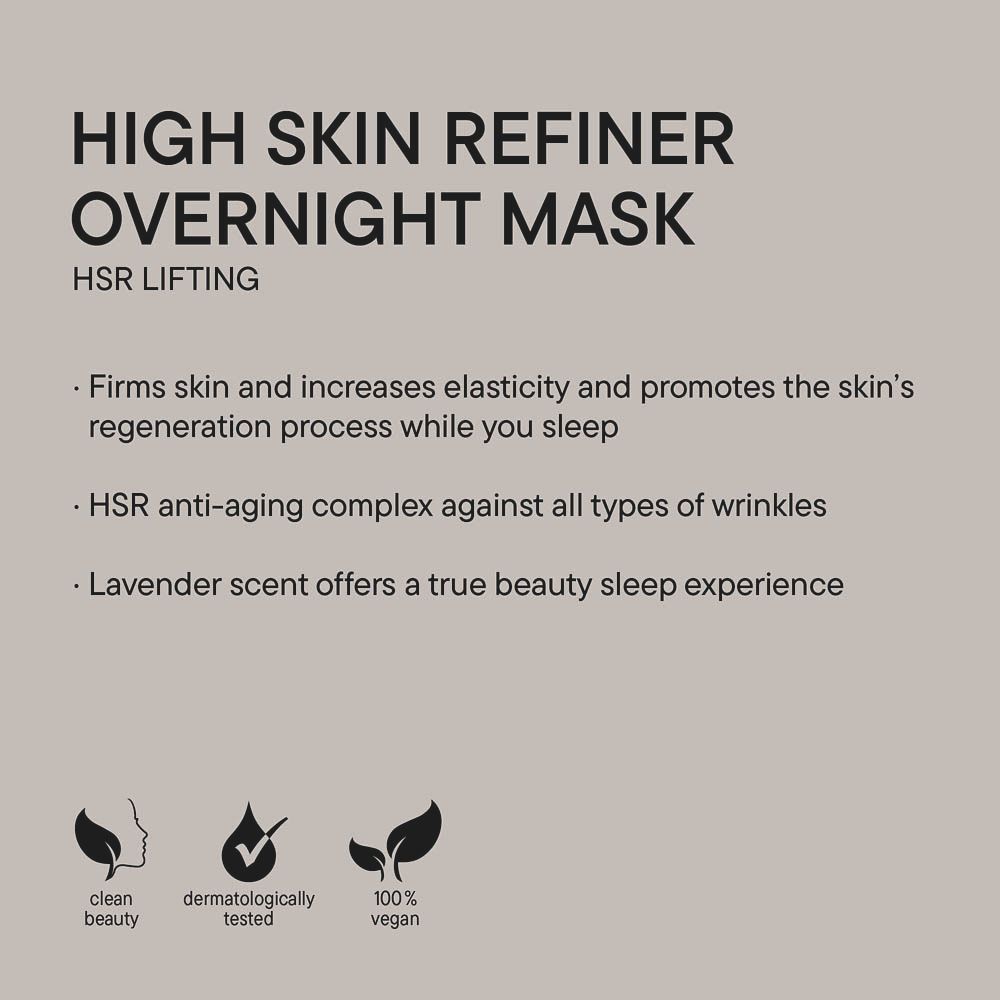 Boîte blanche avec "BABOR HSR LIFTING overnight mask".
