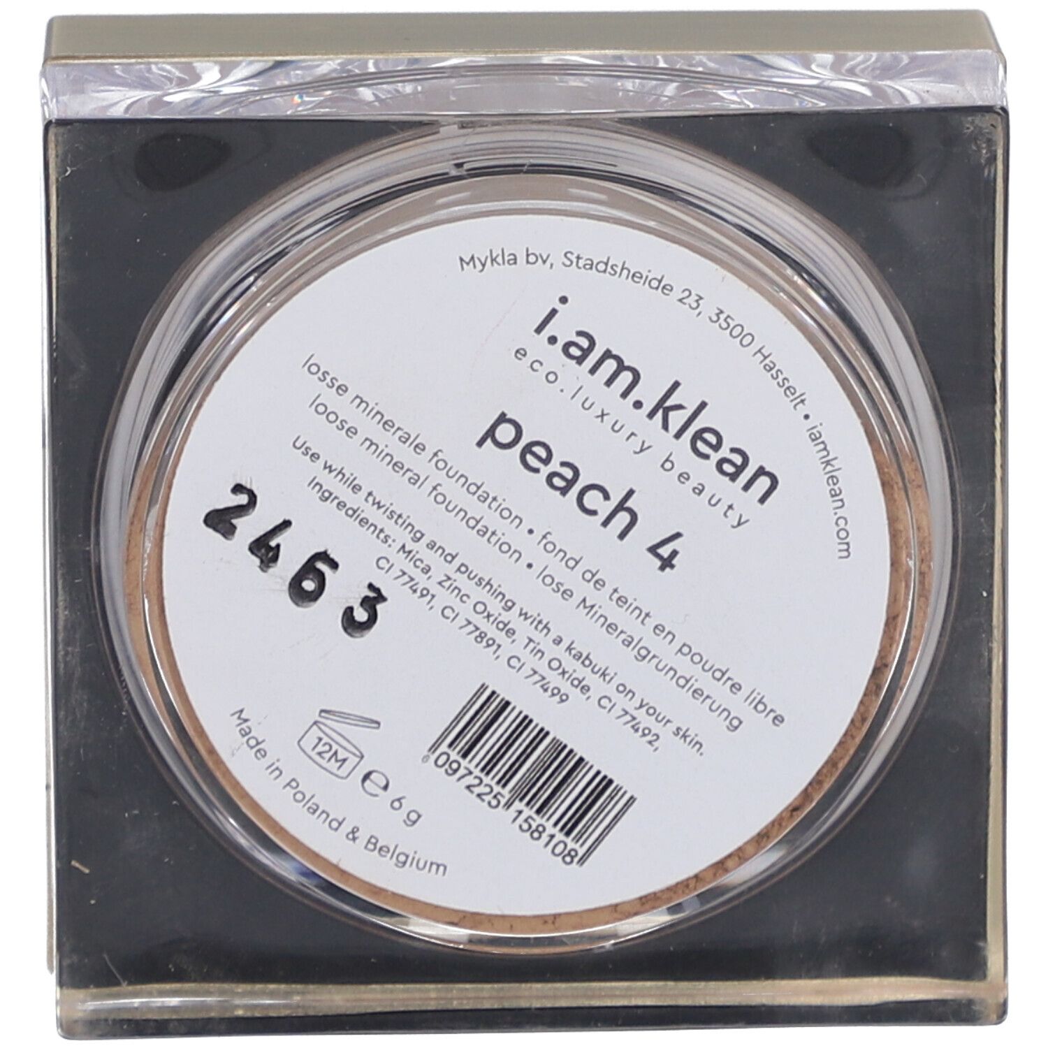 i.am.klean Lose Mineral Foundation Pfirsich 4