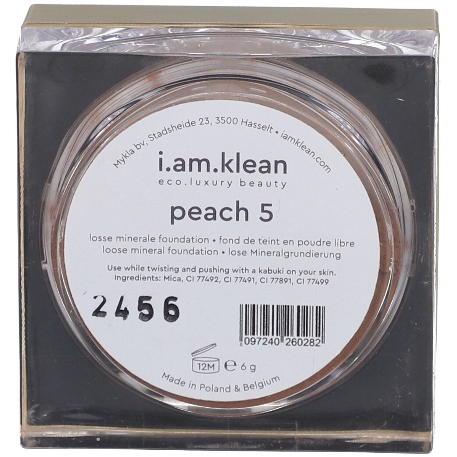 i.am.klean Lose Minreal Foundation Pfirsich 5