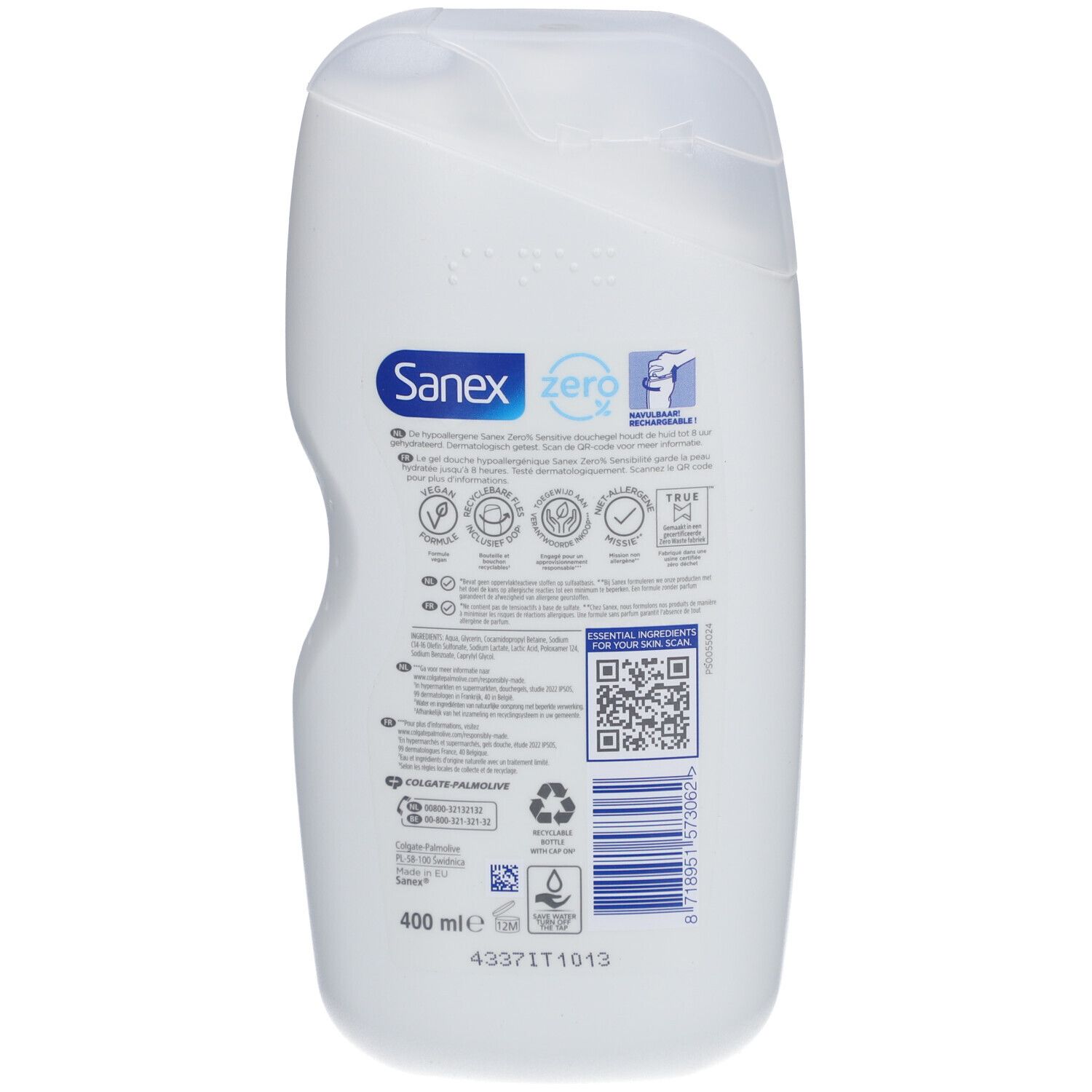 Sanex Zero Sensitivity & Hypoallergenic Duschgel für empfindliche Haut