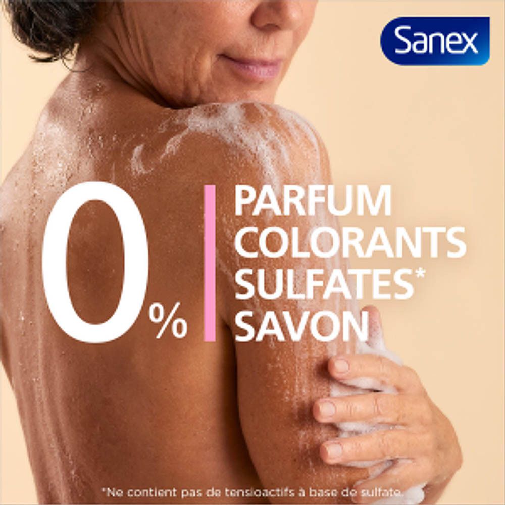 Sanex Zero Gel Douche Sensibilité & Hypoallergénique pour Peaux Sensibles