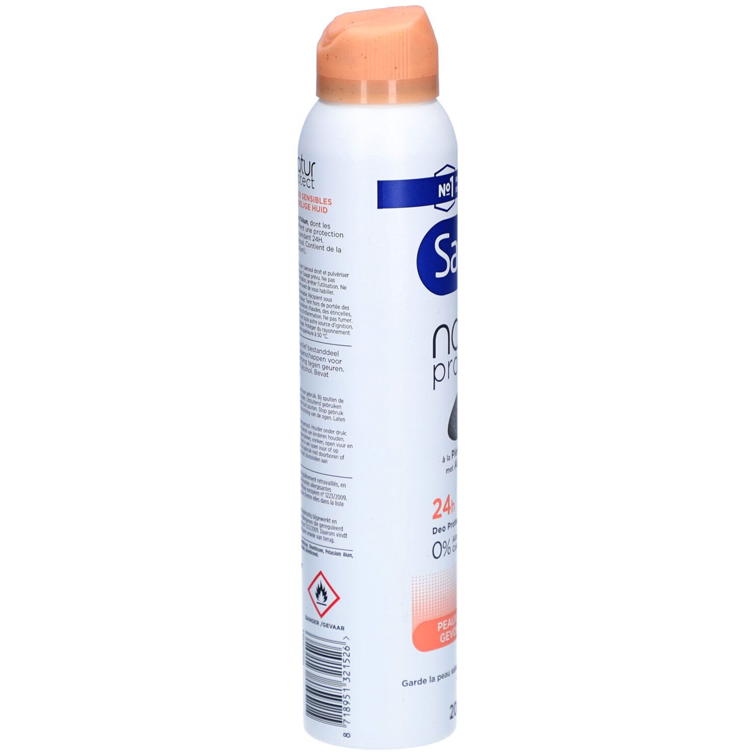 Sanex Natur Protect | Deodorant mit Alaunstein | Empfindliche Haut 24H